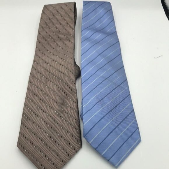 Bundle of 2 Striped Silk Ties - Picture 1 of 6